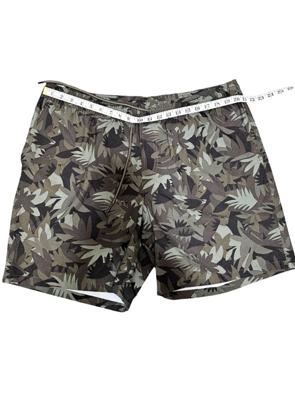 Goodfellow & Co Mens XL Green Camo Swim Trunks With Mesh Lining & Zipper Pocket - Picture 14 of 14